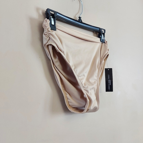 Carmen Marc Valvo Ruched High-Waist Convertible Tummy Control Bikini Bott… - Picture 4 of 8